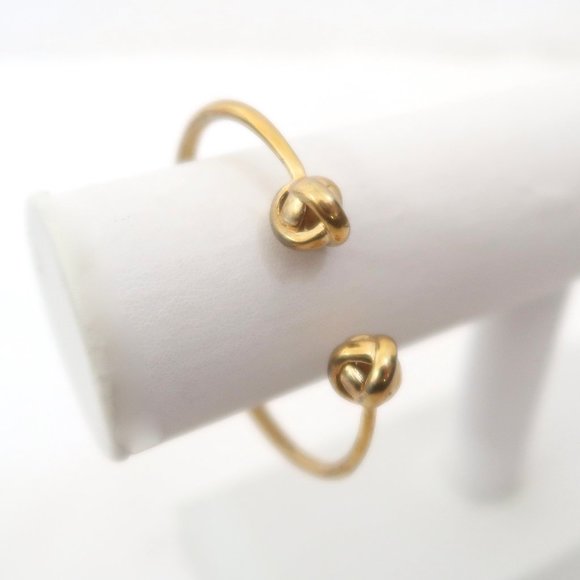 KATE SPADE Dainty Sparklers knot hinged cuff - Picture 2 of 5